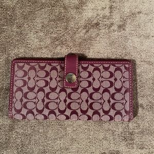 Coach purple wallet